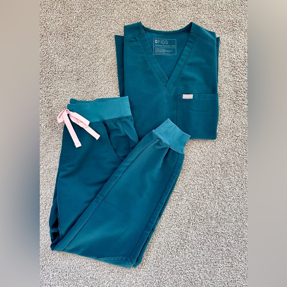 Figs Caribbean Blue Scrub Set (XXS Catarina, XXSP Zamoras) - original release
